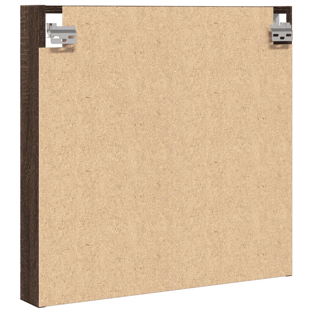 vidaXL Dulap cu vitrină, stejar maro, 60x8,5x58 cm, lemn prelucrat vidaXL Dulap cu vitrină, stejar maro, 60x8,5x58 cm, lemn prelucrat