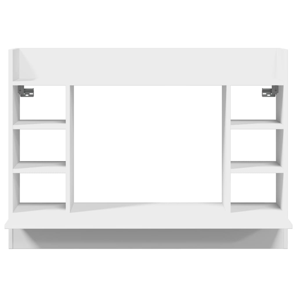 vidaXL Birou montat pe perete, alb, 105x48x75 cm, lemn prelucrat