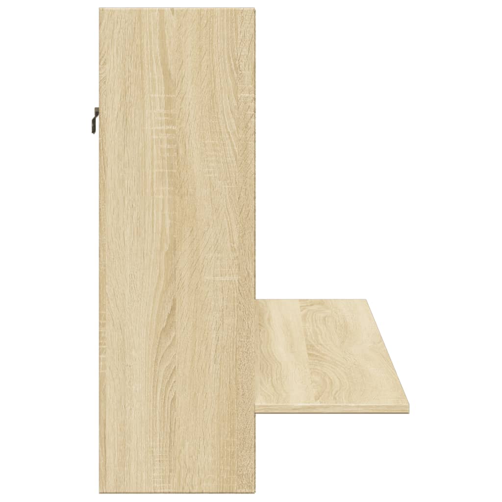 vidaXL Birou montat pe perete stejar sonoma 105x48x75cm lemn prelucrat