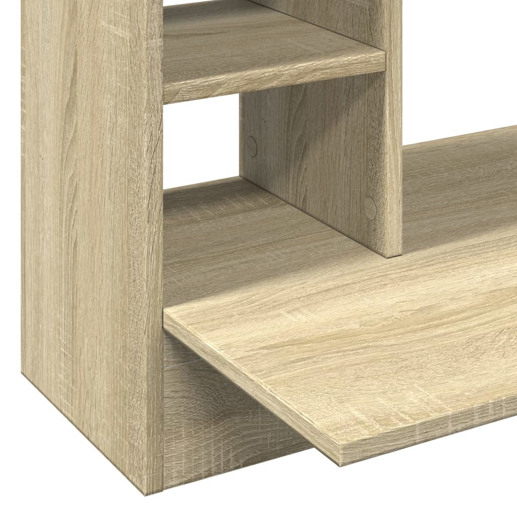 vidaXL Birou montat pe perete stejar sonoma 105x48x75cm lemn prelucrat