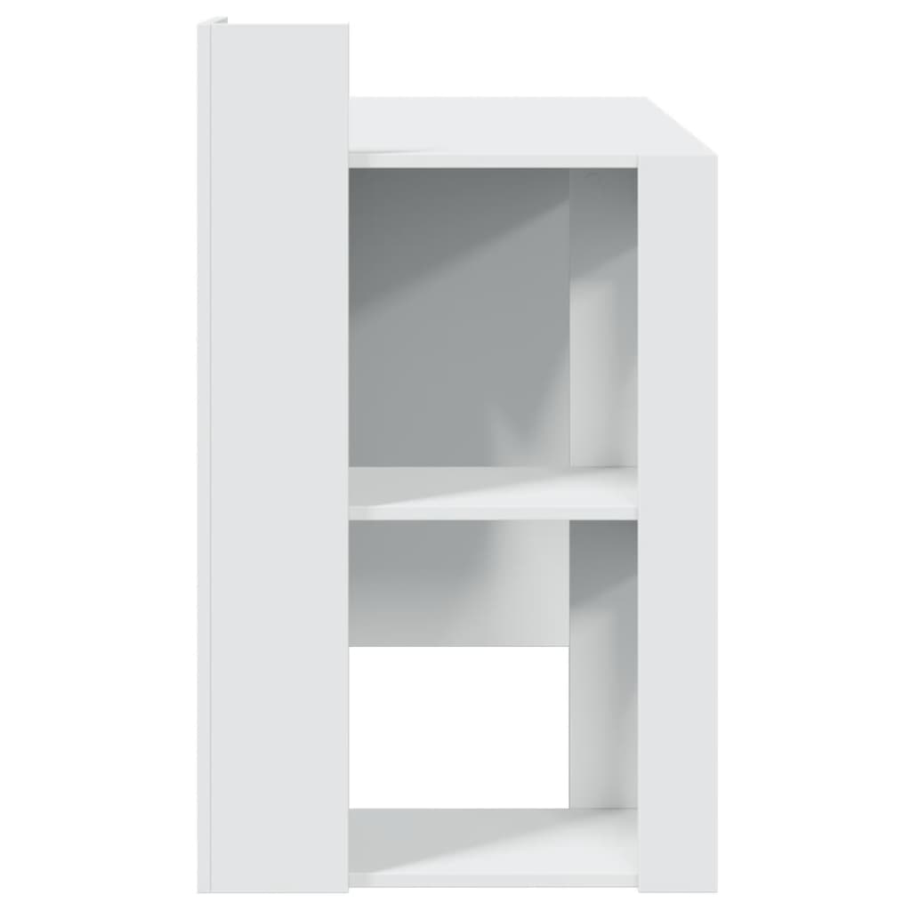 vidaXL Birou, alb, 103,5x56,5x94 cm, lemn prelucrat