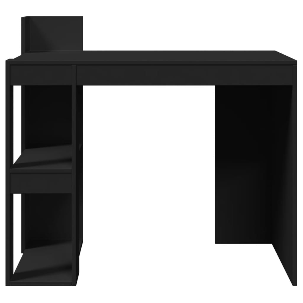 vidaXL Birou, negru, 103,5x56,5x94 cm, lemn prelucrat vidaXL Birou, negru, 103,5x56,5x94 cm, lemn prelucrat