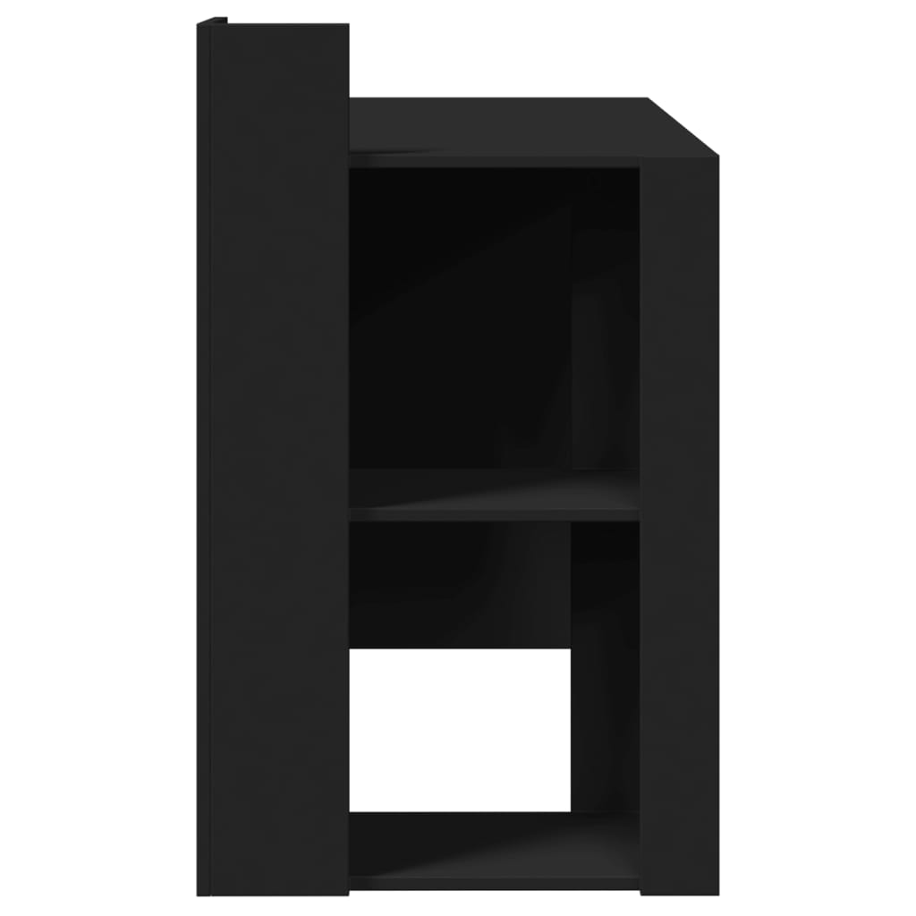vidaXL Birou, negru, 103,5x56,5x94 cm, lemn prelucrat vidaXL Birou, negru, 103,5x56,5x94 cm, lemn prelucrat