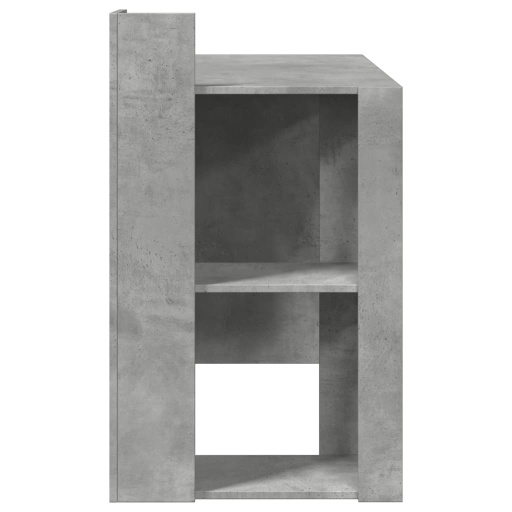 vidaXL Birou, gri beton, 103,5x56,5x94 cm, lemn prelucrat