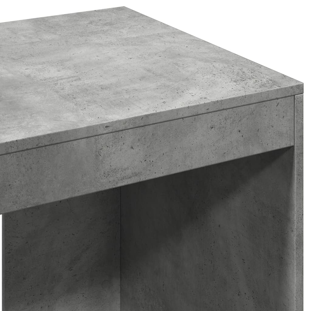 vidaXL Birou, gri beton, 103,5x56,5x94 cm, lemn prelucrat