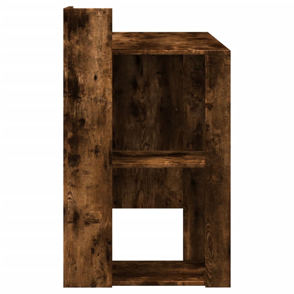vidaXL Birou, stejar fumuriu, 103,5x56,5x94 cm, lemn prelucrat