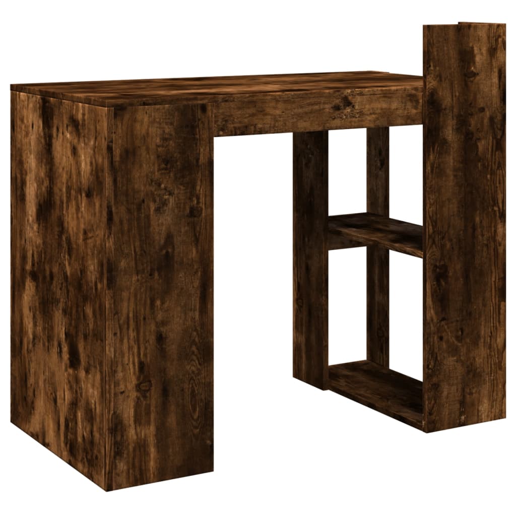 vidaXL Birou, stejar fumuriu, 103,5x56,5x94 cm, lemn prelucrat
