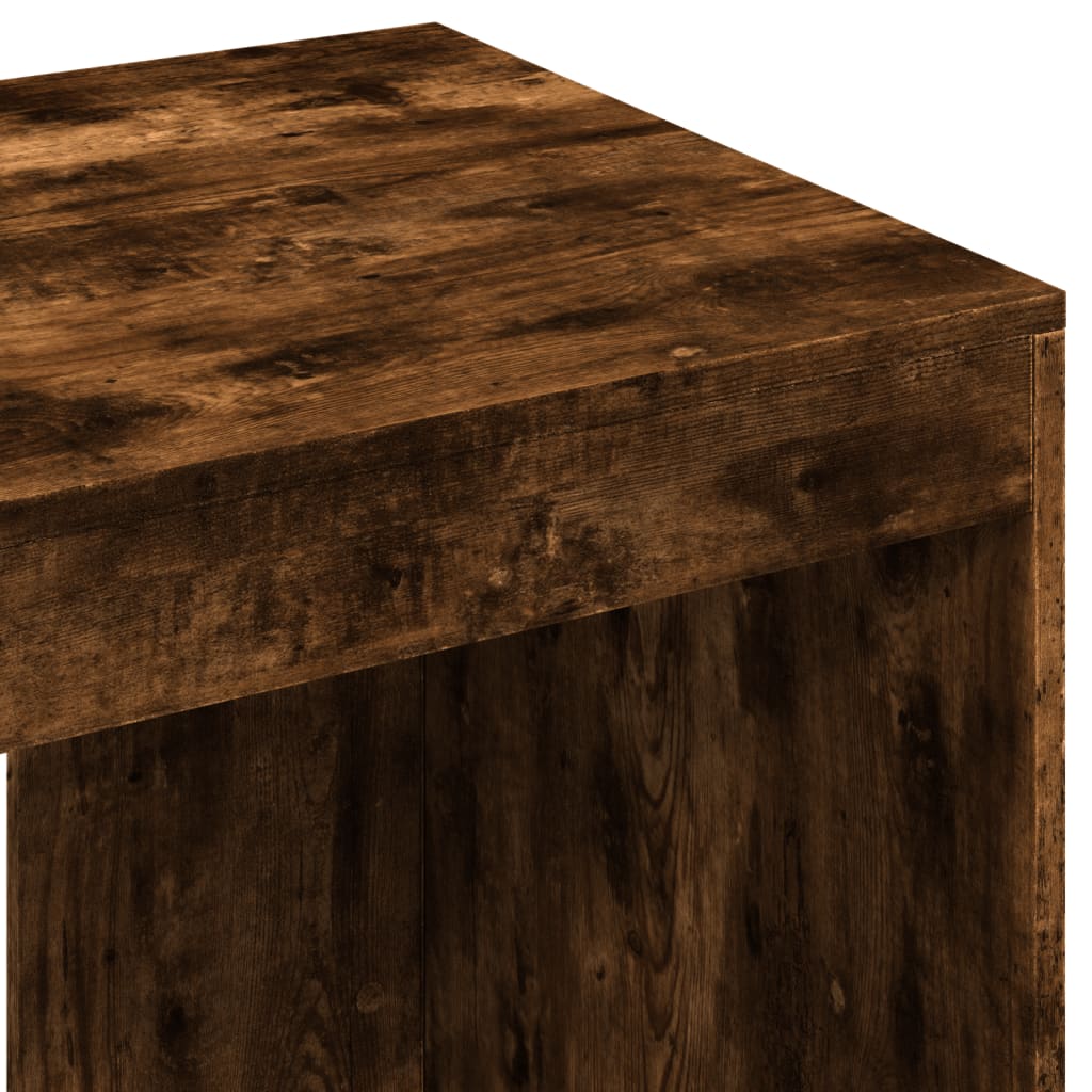 vidaXL Birou, stejar fumuriu, 103,5x56,5x94 cm, lemn prelucrat