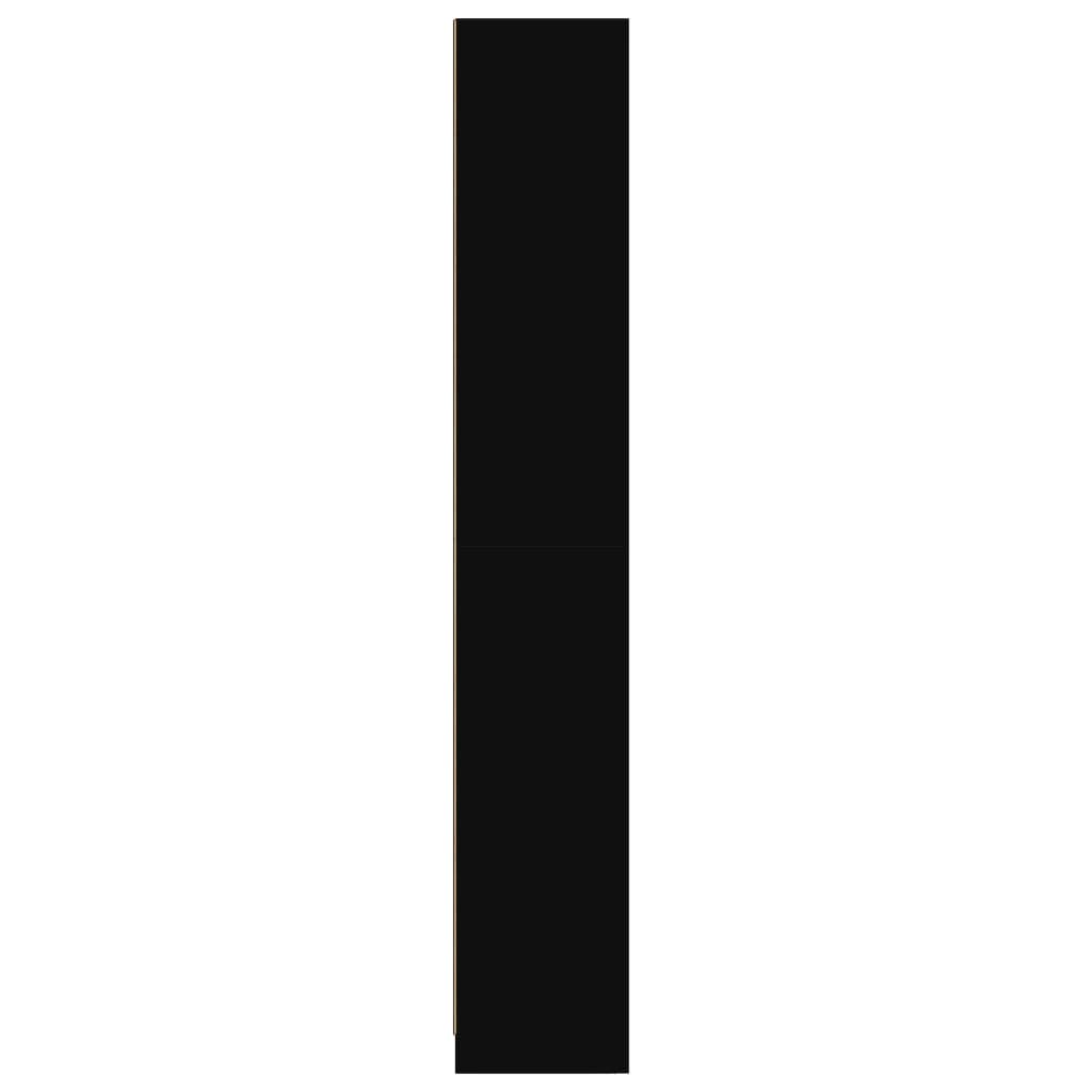 vidaXL Bibliotecă, negru, 57x28,5x174 cm, lemn prelucrat