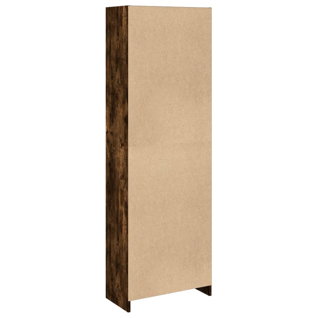 vidaXL Bibliotecă, stejar fumuriu, 57x28,5x174 cm, lemn prelucrat vidaXL Bibliotecă, stejar fumuriu, 57x28,5x174 cm, lemn prelucrat