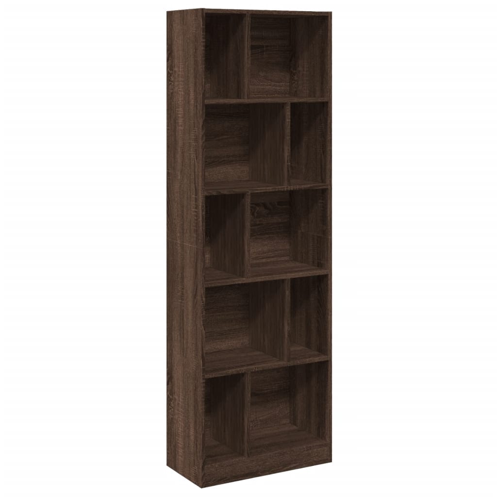 vidaXL Bibliotecă, stejar maro, 57x28,5x174 cm, lemn prelucrat vidaXL Bibliotecă, stejar maro, 57x28,5x174 cm, lemn prelucrat