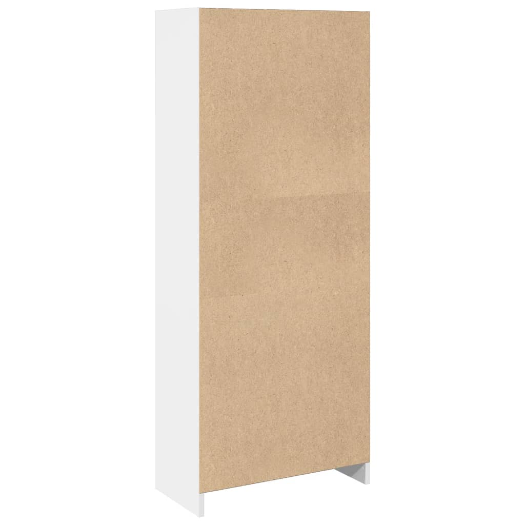 vidaXL Bibliotecă, alb, 57x28,5x141 cm, lemn prelucrat vidaXL Bibliotecă, alb, 57x28,5x141 cm, lemn prelucrat