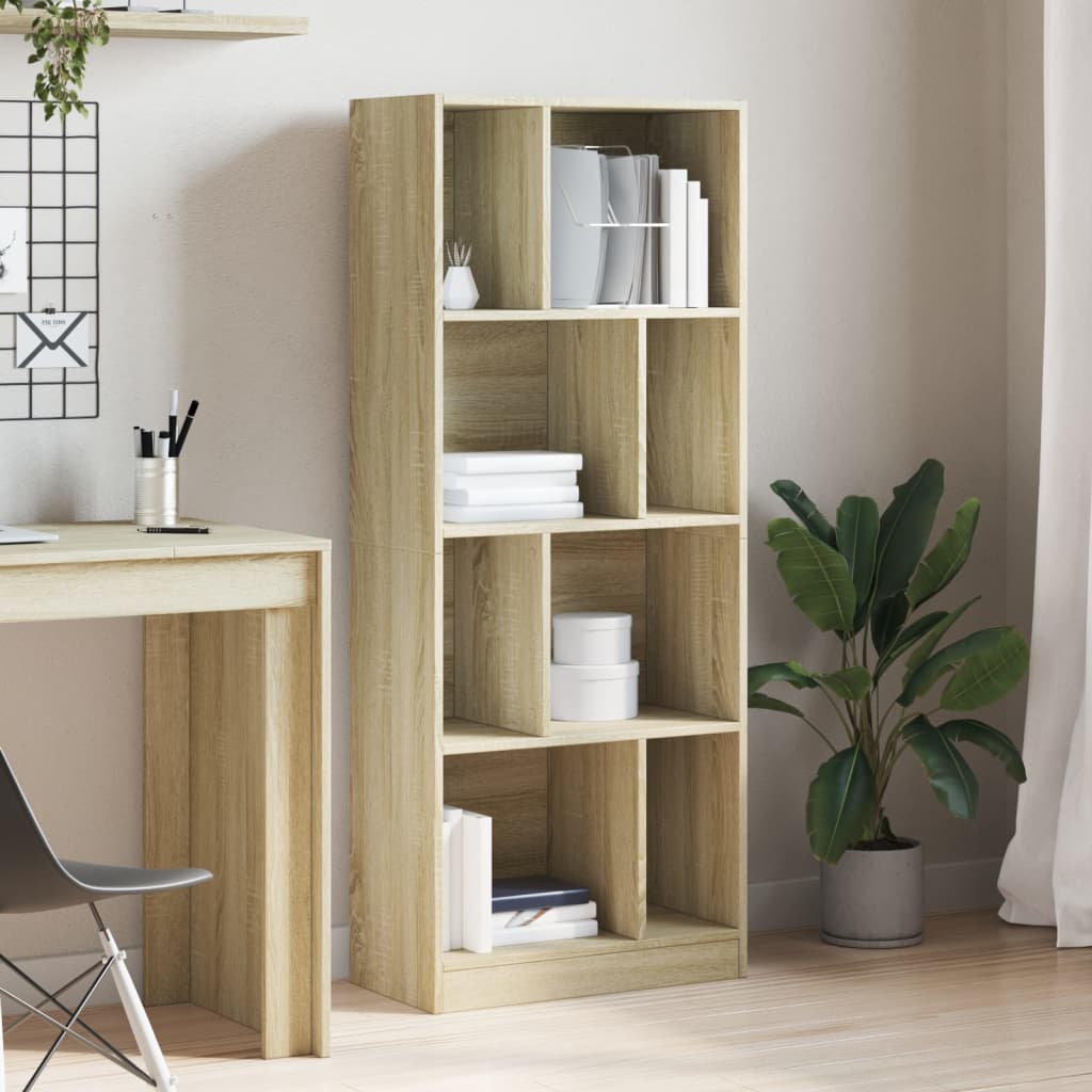 vidaXL Bibliotecă, stejar sonoma, 57x28,5x141 cm, lemn prelucrat vidaXL Bibliotecă, stejar sonoma, 57x28,5x141 cm, lemn prelucrat
