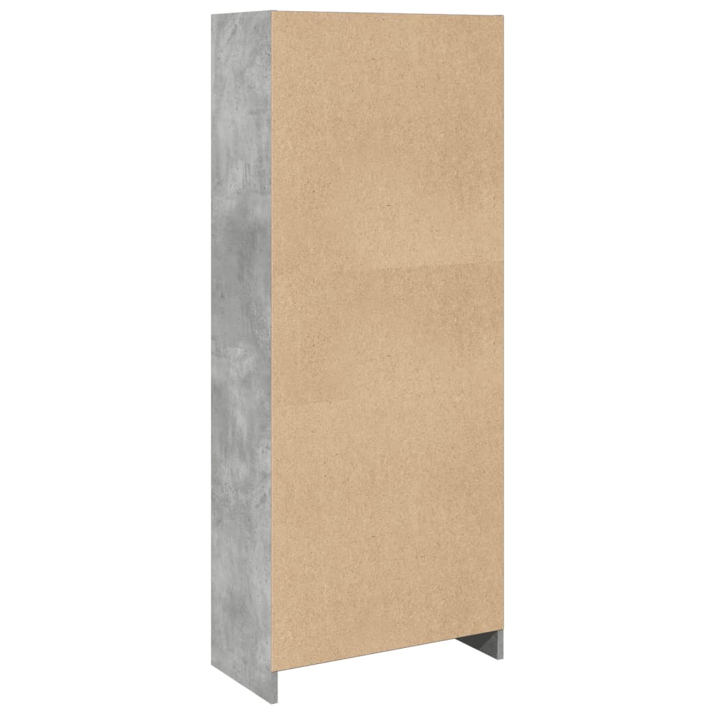 vidaXL Bibliotecă, gri beton, 57x28,5x141 cm, lemn prelucrat vidaXL Bibliotecă, gri beton, 57x28,5x141 cm, lemn prelucrat