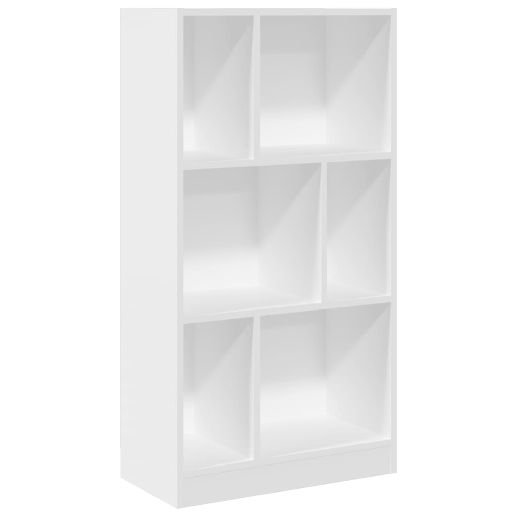 vidaXL Bibliotecă, alb, 57x28,5x107,5 cm, lemn prelucrat vidaXL Bibliotecă, alb, 57x28,5x107,5 cm, lemn prelucrat
