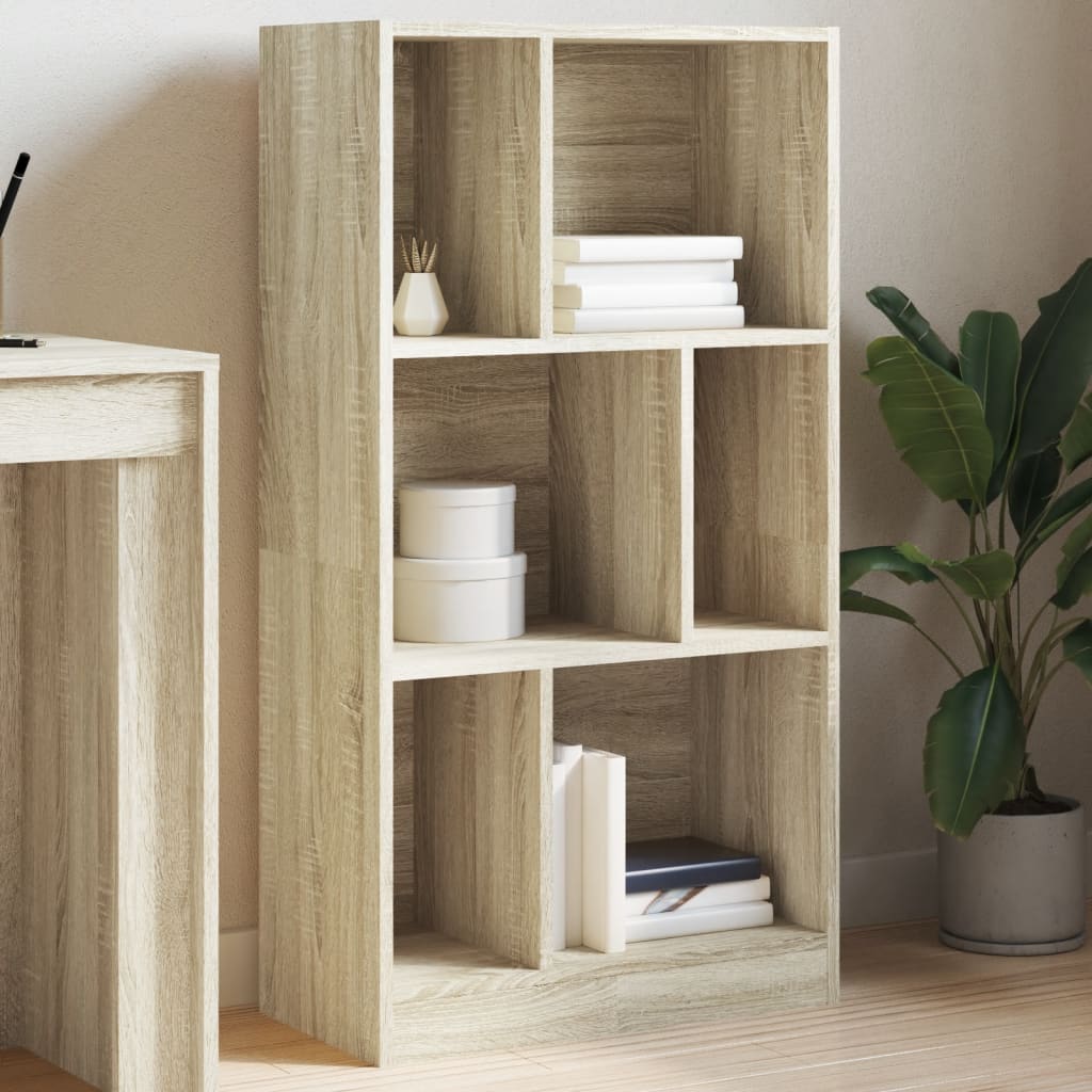 vidaXL Bibliotecă, stejar sonoma, 57x28,5x107,5 cm, lemn prelucrat vidaXL Bibliotecă, stejar sonoma, 57x28,5x107,5 cm, lemn prelucrat