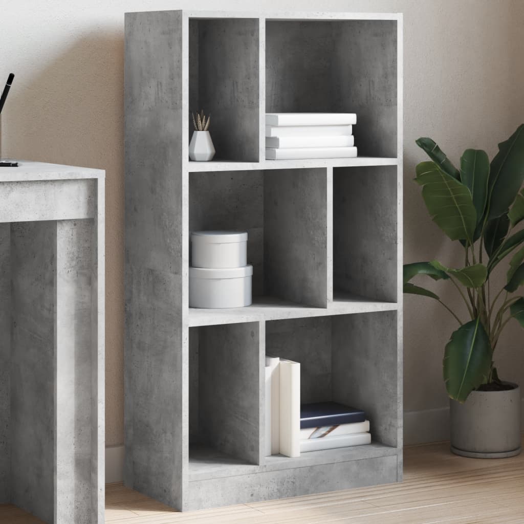 vidaXL Bibliotecă, gri beton, 57x28,5x107,5 cm, lemn prelucrat vidaXL Bibliotecă, gri beton, 57x28,5x107,5 cm, lemn prelucrat