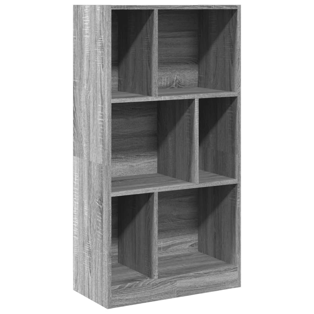 vidaXL Bibliotecă, gri sonoma, 57x28,5x107,5 cm, lemn prelucrat vidaXL Bibliotecă, gri sonoma, 57x28,5x107,5 cm, lemn prelucrat