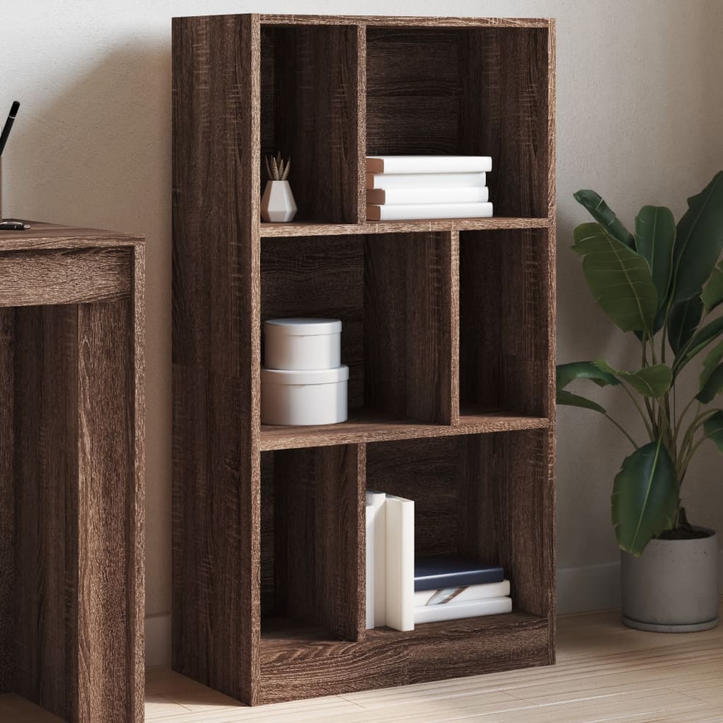 vidaXL Bibliotecă, stejar maro, 57x28,5x107,5 cm, lemn prelucrat vidaXL Bibliotecă, stejar maro, 57x28,5x107,5 cm, lemn prelucrat