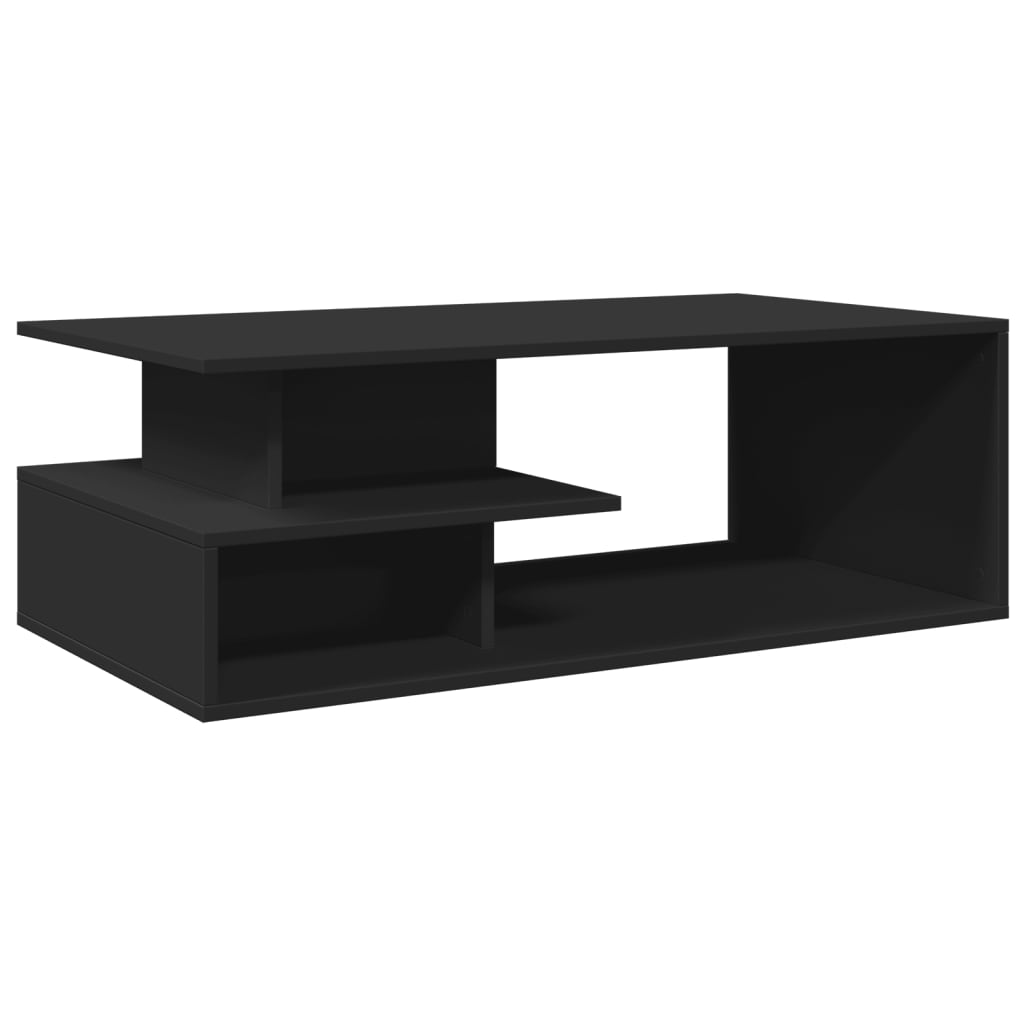 vidaXL Măsuță de cafea, negru, 102x55x35 cm, lemn prelucrat vidaXL Măsuță de cafea, negru, 102x55x35 cm, lemn prelucrat