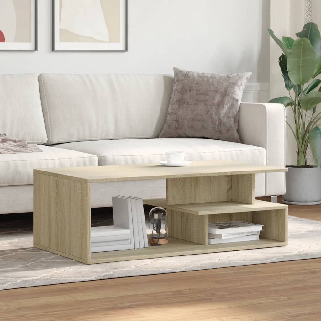 vidaXL Măsuță de cafea, stejar sonoma, 102x55x35 cm, lemn prelucrat vidaXL Măsuță de cafea, stejar sonoma, 102x55x35 cm, lemn prelucrat