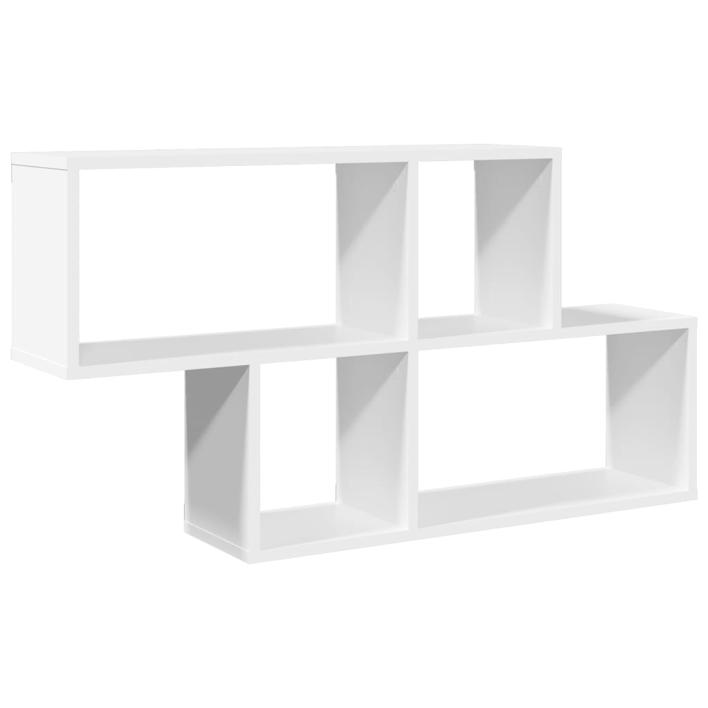 vidaXL Raft de perete, alb, 100x20x53 cm, lemn prelucrat
