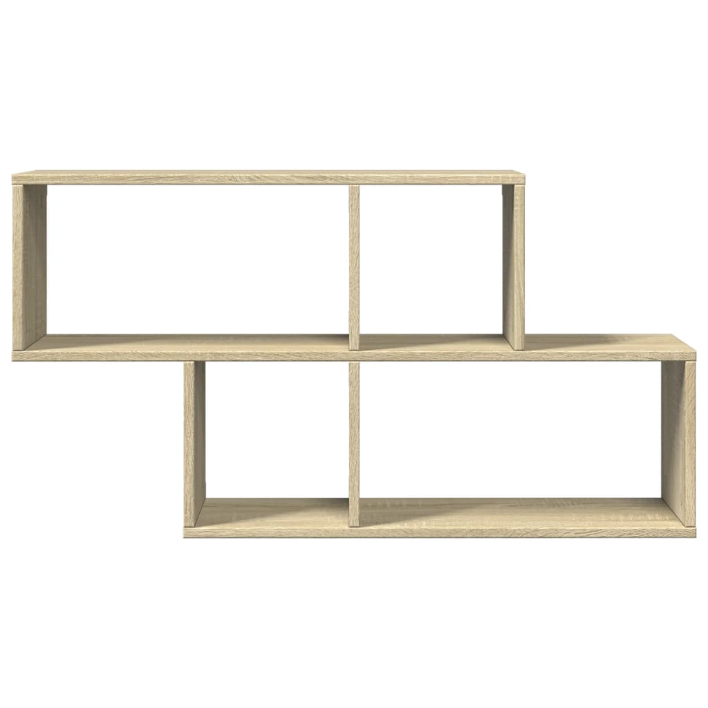 vidaXL Raft de perete, stejar sonoma, 100x20x53 cm, lemn prelucrat