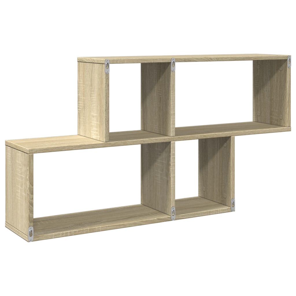 vidaXL Raft de perete, stejar sonoma, 100x20x53 cm, lemn prelucrat