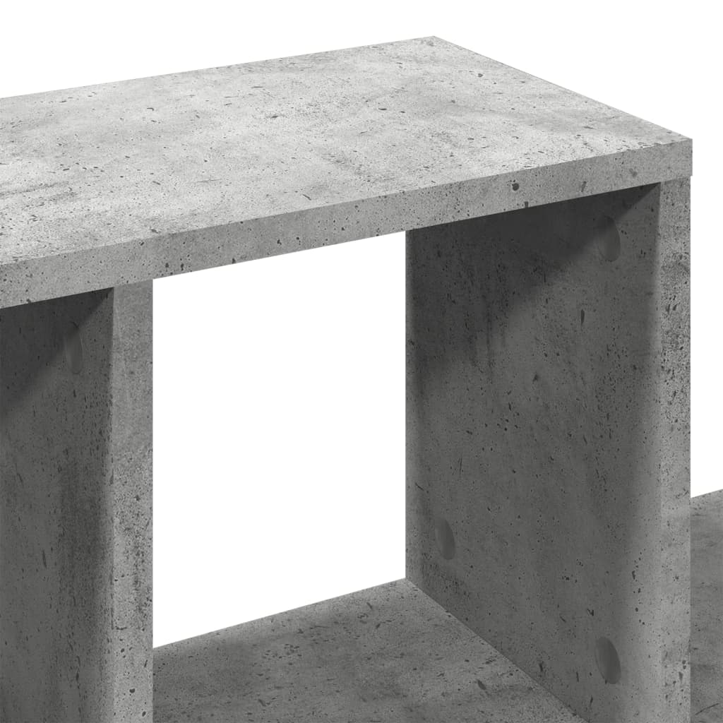 vidaXL Raft de perete, gri beton, 100x20x53 cm , lemn prelucrat