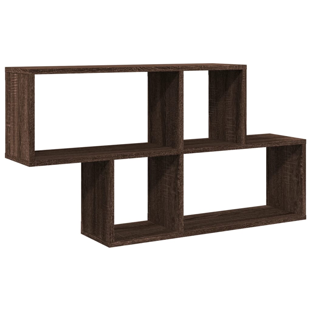 vidaXL Raft de perete, stejar maro, 100x20x53 cm, lemn prelucrat vidaXL Raft de perete, stejar maro, 100x20x53 cm, lemn prelucrat