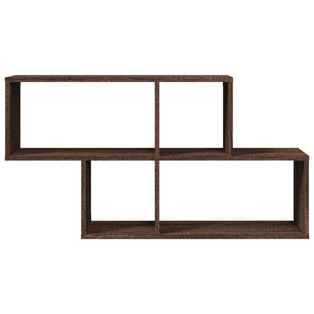vidaXL Raft de perete, stejar maro, 100x20x53 cm, lemn prelucrat vidaXL Raft de perete, stejar maro, 100x20x53 cm, lemn prelucrat