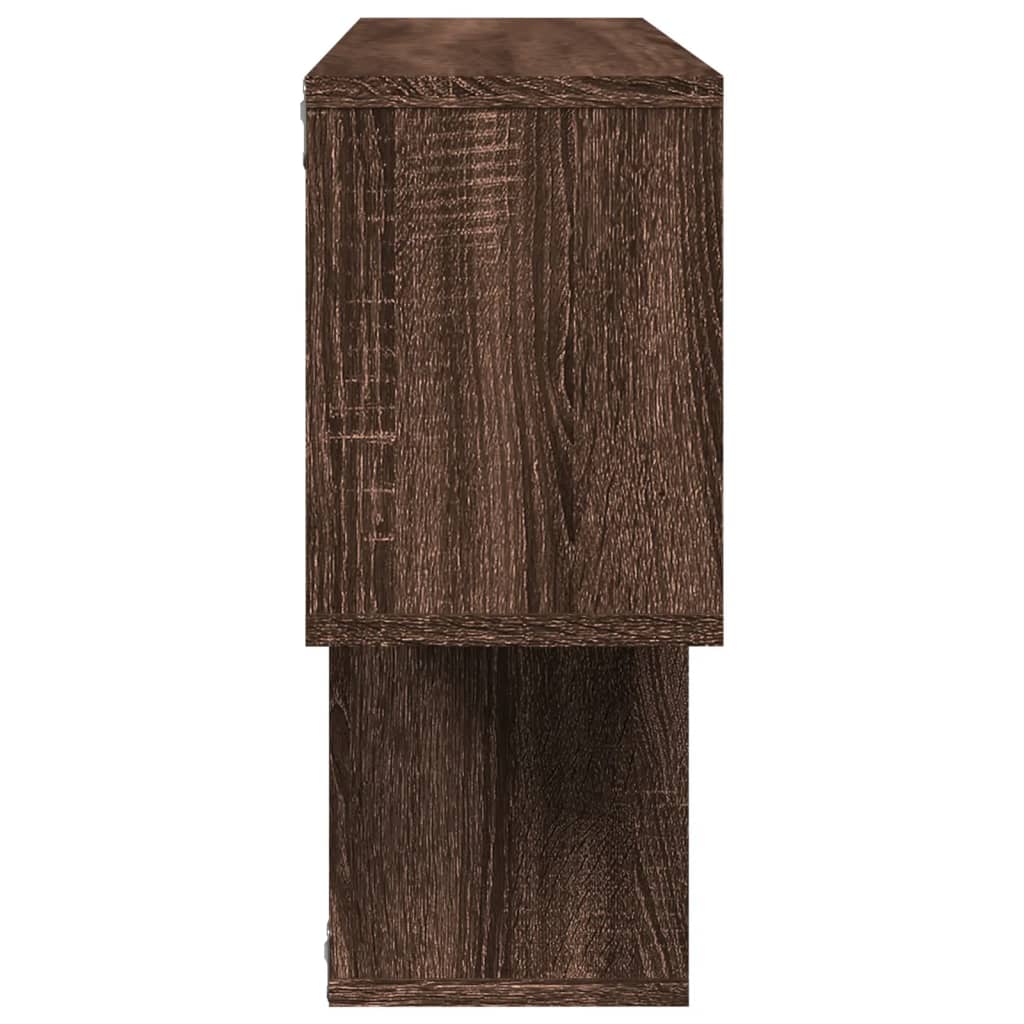 vidaXL Raft de perete, stejar maro, 100x20x53 cm, lemn prelucrat vidaXL Raft de perete, stejar maro, 100x20x53 cm, lemn prelucrat