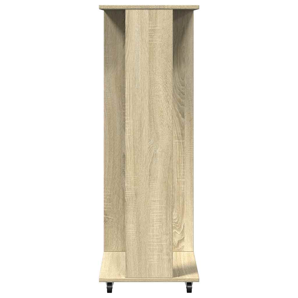 vidaXL Șifonier cu roți, stejar sonoma, 102x38x110 cm, lemn prelucrat vidaXL Șifonier cu roți, stejar sonoma, 102x38x110 cm, lemn prelucrat