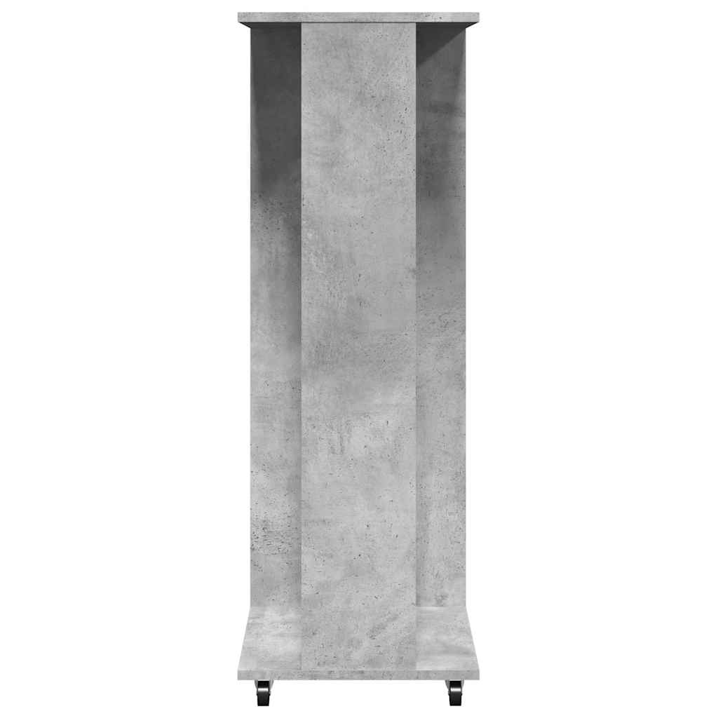 vidaXL Șifonier cu roți, gri beton, 102x38x110 cm, lemn prelucrat vidaXL Șifonier cu roți, gri beton, 102x38x110 cm, lemn prelucrat
