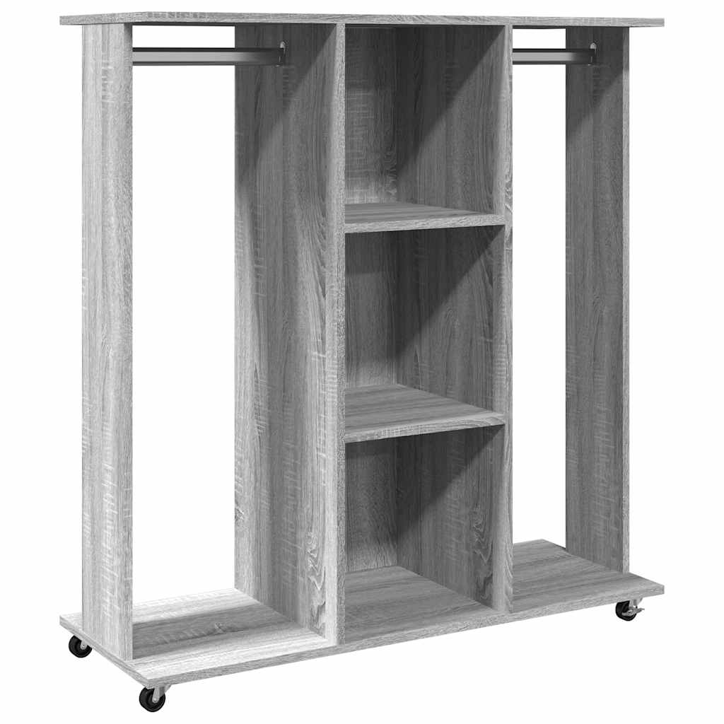 vidaXL Șifonier cu roți, gri sonoma, 102x38x110 cm, lemn prelucrat vidaXL Șifonier cu roți, gri sonoma, 102x38x110 cm, lemn prelucrat