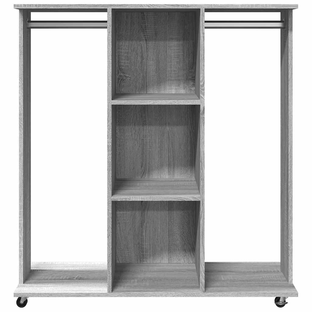 vidaXL Șifonier cu roți, gri sonoma, 102x38x110 cm, lemn prelucrat vidaXL Șifonier cu roți, gri sonoma, 102x38x110 cm, lemn prelucrat