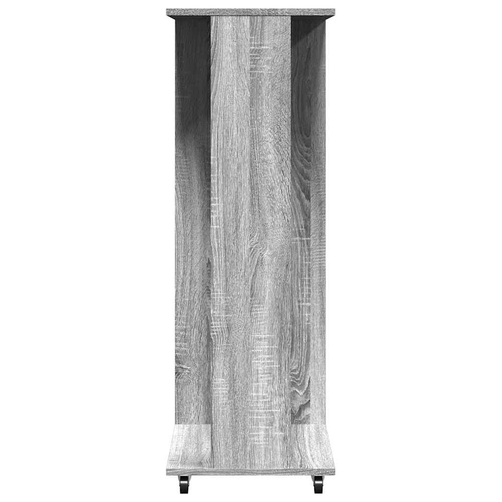 vidaXL Șifonier cu roți, gri sonoma, 102x38x110 cm, lemn prelucrat vidaXL Șifonier cu roți, gri sonoma, 102x38x110 cm, lemn prelucrat