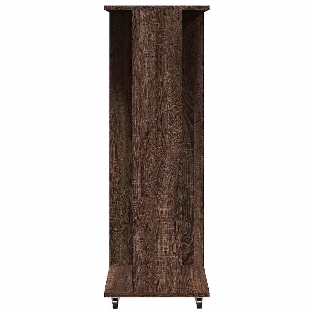 vidaXL Șifonier cu roți, stejar maro, 102x38x110 cm, lemn prelucrat vidaXL Șifonier cu roți, stejar maro, 102x38x110 cm, lemn prelucrat