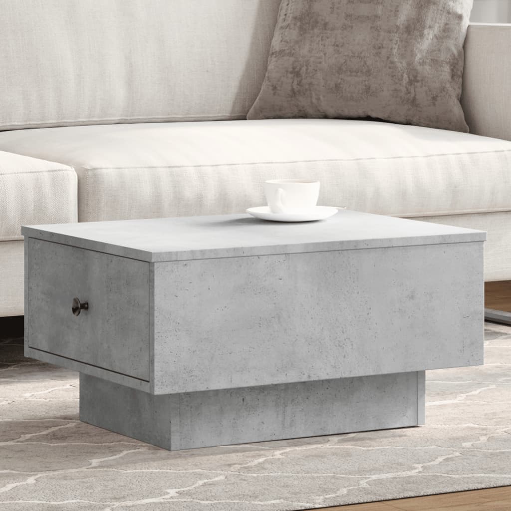 vidaXL Măsuță de cafea, gri beton, 60x45x31 cm, lemn prelucrat vidaXL Măsuță de cafea, gri beton, 60x45x31 cm, lemn prelucrat
