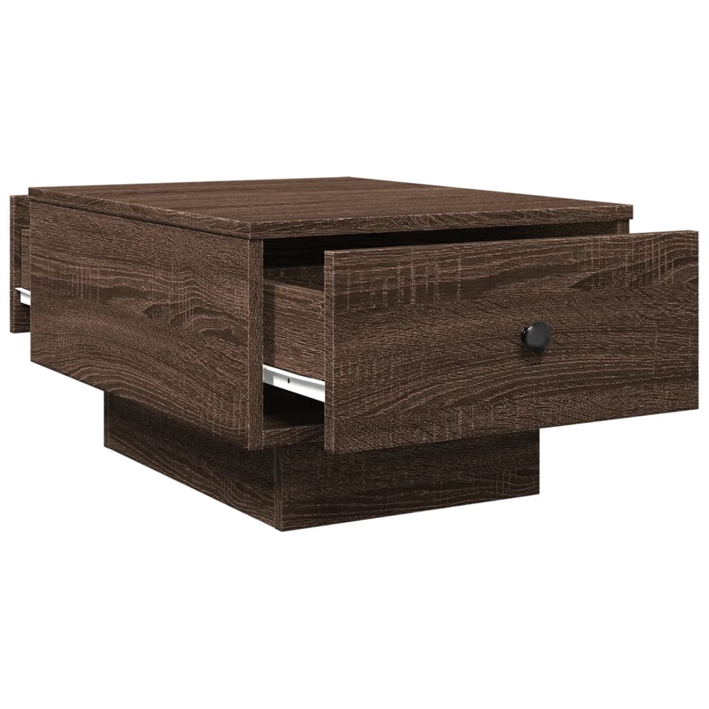 vidaXL Măsuță de cafea, stejar maro, 60x45x31 cm, lemn prelucrat vidaXL Măsuță de cafea, stejar maro, 60x45x31 cm, lemn prelucrat