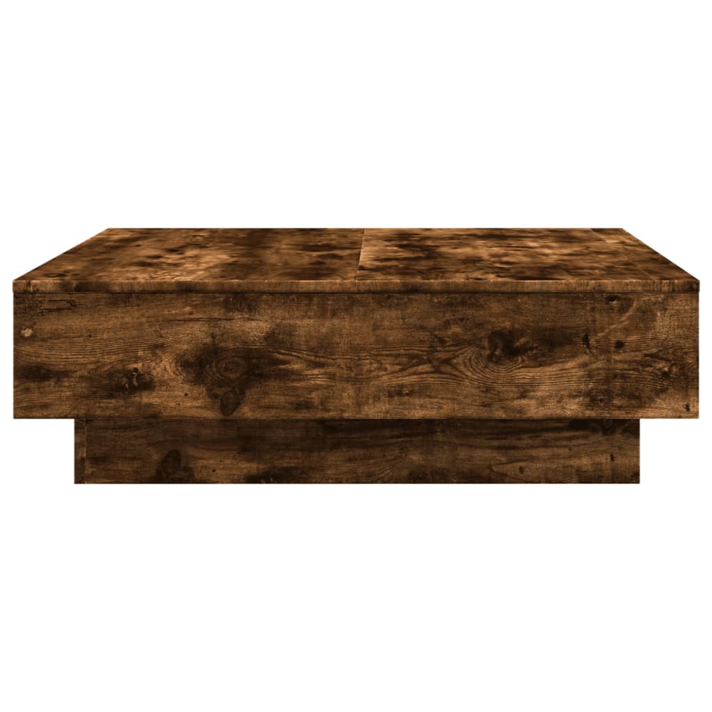 vidaXL Măsuță de cafea, stejar fumuriu, 90x90x28 cm, lemn prelucrat vidaXL Măsuță de cafea, stejar fumuriu, 90x90x28 cm, lemn prelucrat