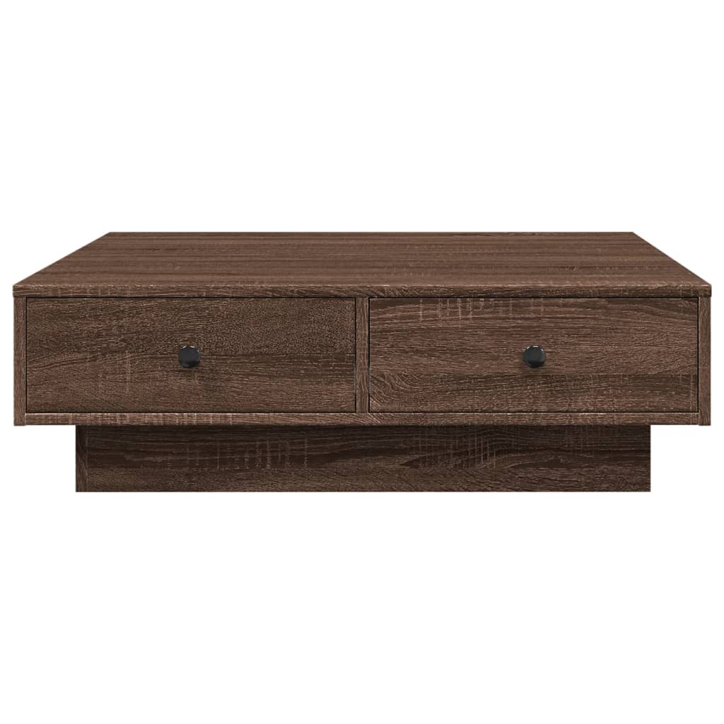 vidaXL Măsuță de cafea, stejar maro, 90x90x28 cm, lemn prelucrat vidaXL Măsuță de cafea, stejar maro, 90x90x28 cm, lemn prelucrat