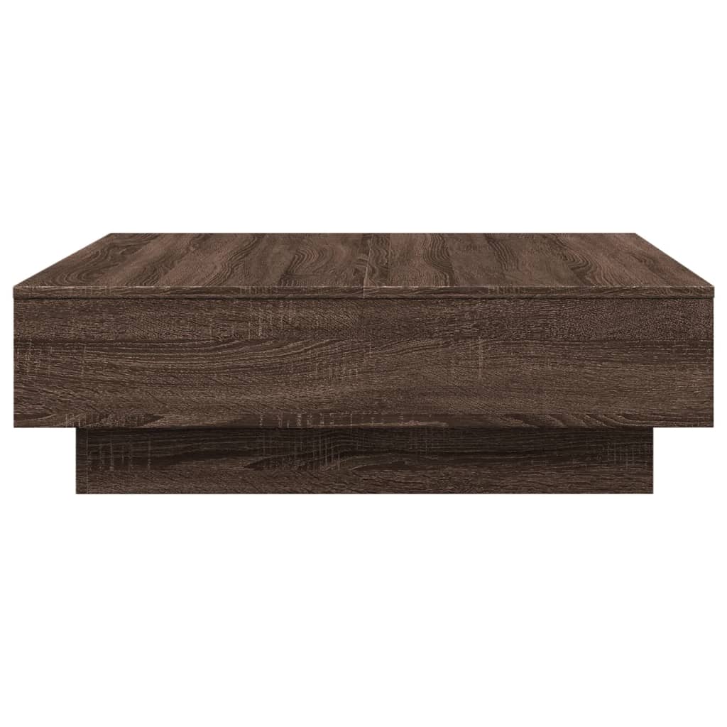 vidaXL Măsuță de cafea, stejar maro, 90x90x28 cm, lemn prelucrat vidaXL Măsuță de cafea, stejar maro, 90x90x28 cm, lemn prelucrat