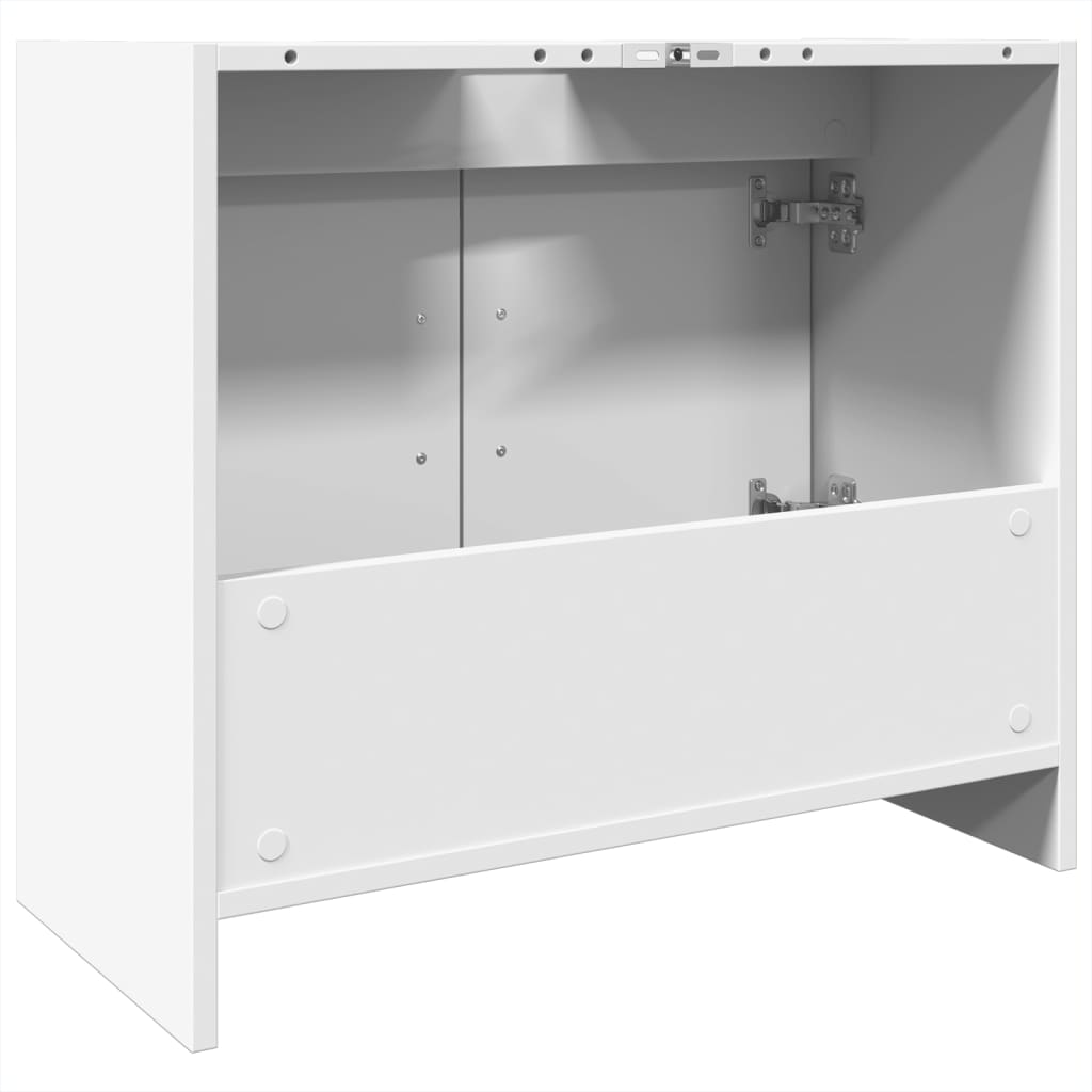 vidaXL Dulap de chiuvetă, alb, 63x29x55 cm, lemn prelucrat vidaXL Dulap de chiuvetă, alb, 63x29x55 cm, lemn prelucrat
