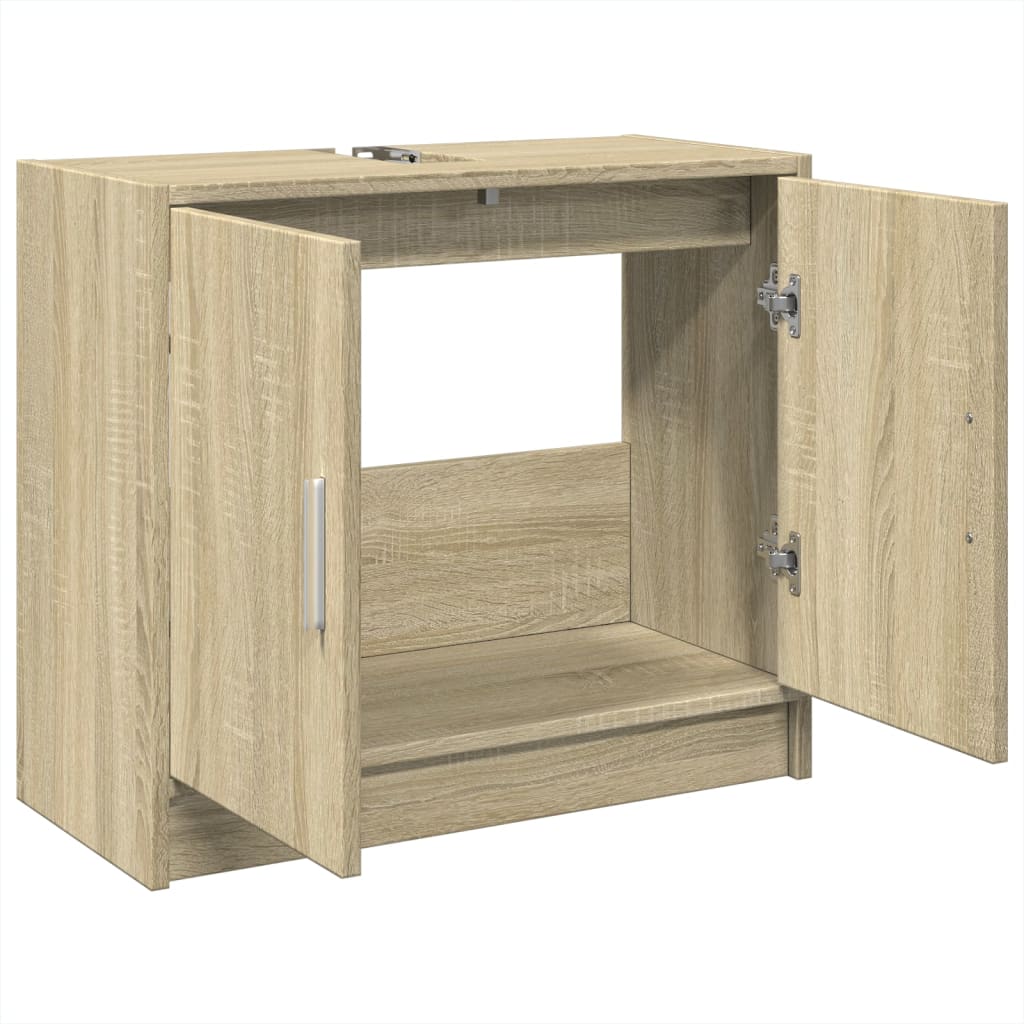 vidaXL Dulap de chiuvetă, stejar sonoma, 63x29x55cm, lemn prelucrat vidaXL Dulap de chiuvetă, stejar sonoma, 63x29x55cm, lemn prelucrat