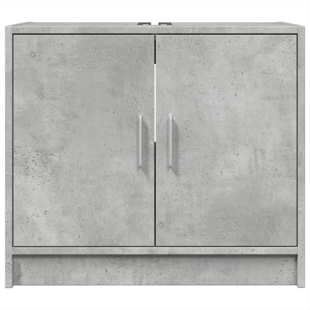 vidaXL Dulap de chiuvetă, gri beton, 63x29x55 cm, lemn prelucrat vidaXL Dulap de chiuvetă, gri beton, 63x29x55 cm, lemn prelucrat
