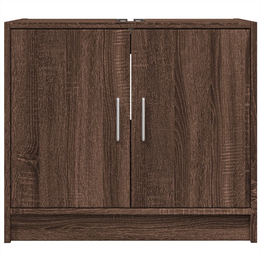 vidaXL Dulap de chiuvetă, stejar maro, 63x29x55 cm, lemn prelucrat vidaXL Dulap de chiuvetă, stejar maro, 63x29x55 cm, lemn prelucrat
