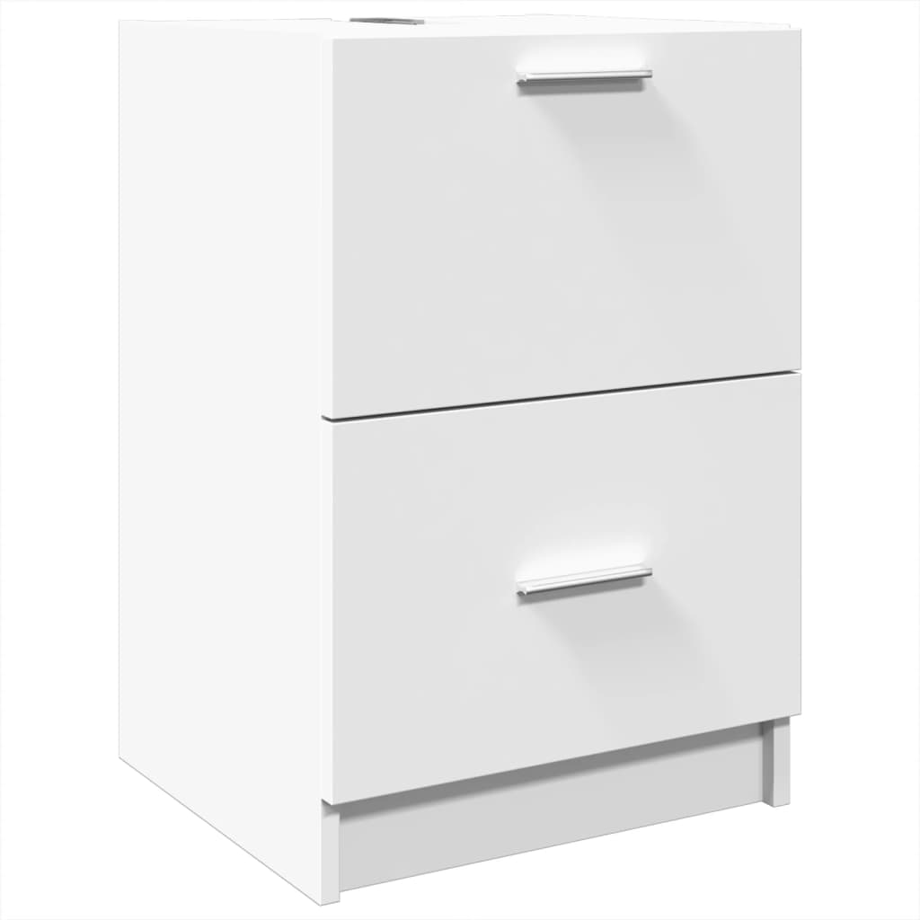 vidaXL Dulap de chiuvetă, alb, 40x37x59 cm, lemn prelucrat vidaXL Dulap de chiuvetă, alb, 40x37x59 cm, lemn prelucrat