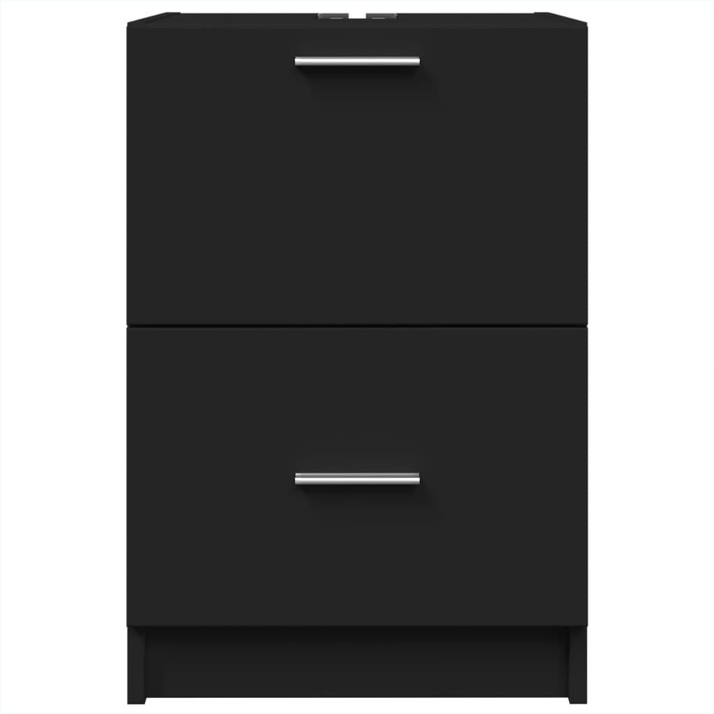 vidaXL Dulap de chiuvetă, negru, 40x37x59 cm, lemn prelucrat