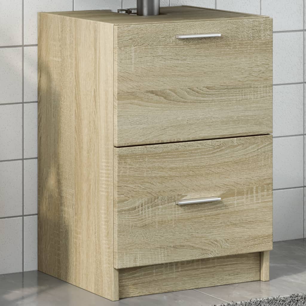 vidaXL Dulap de chiuvetă, stejar sonoma, 40x37x59 cm, lemn prelucrat vidaXL Dulap de chiuvetă, stejar sonoma, 40x37x59 cm, lemn prelucrat